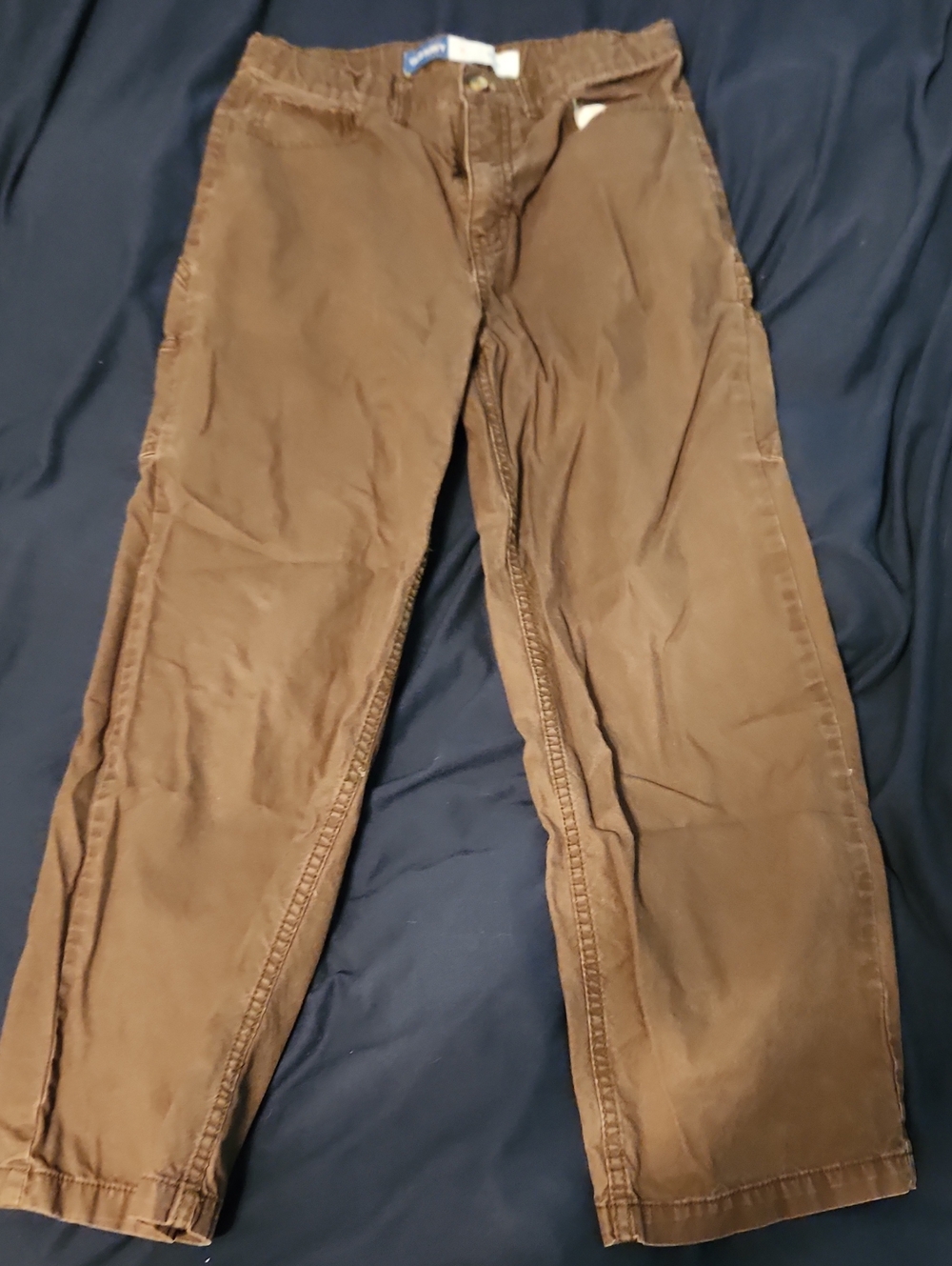 Boys Size 12 Old Navy Brown Casual Cargo Straight-Leg Pants